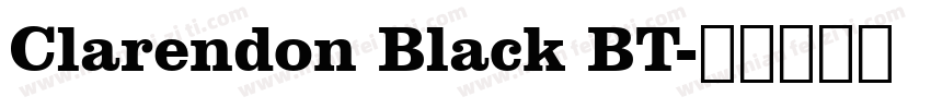 Clarendon Black BT字体转换